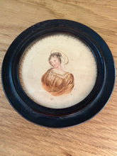 Load image into Gallery viewer, French Antique Halo’d Lady Painting

