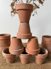 Load image into Gallery viewer, 3 Sets of 5 Gorgeous French Vintage Terracotta Pots
