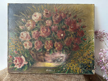 Load image into Gallery viewer, French Vintage Rustic Oil on Canvas
