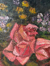 Load image into Gallery viewer, Stunning Vintage Floral Oil Painting
