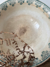 Load image into Gallery viewer, Antique French Green Transferware Bowl
