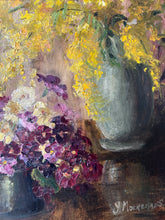 Load image into Gallery viewer, Stunning Vintage Floral Oil on Canvas
