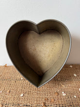 Load image into Gallery viewer, Pair of Vintage Metal Heart Shaped Tins
