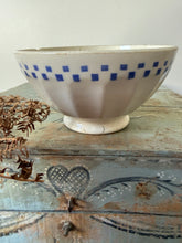 Load image into Gallery viewer, French Blue Checked Cafe au Lait
