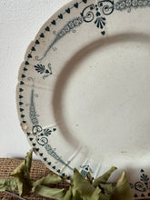Load image into Gallery viewer, French Heart Green Transferware Plate
