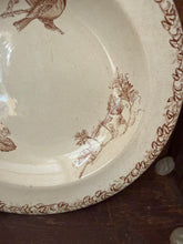 Load image into Gallery viewer, Large Sarreguimes French Neutral Tones Bird Dish
