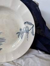 Load image into Gallery viewer, French Ironstone Birds Transferware Dish
