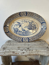 Load image into Gallery viewer, Vintage Blue and White Buttery Platter
