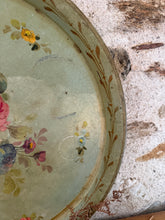 Load image into Gallery viewer, Gorgeous French Antique Hand Painted Metal Tray
