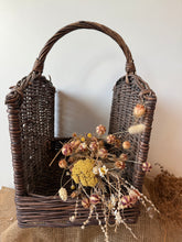 Load image into Gallery viewer, Sturdy Vintage Wicker Log Basket

