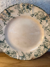 Load image into Gallery viewer, Green Heavy Ironstone Longwy Crazed Buttery Plate
