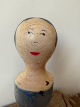Load image into Gallery viewer, French Rare Vintage Wooden French Milliner's Hat Display Stand Marotte
