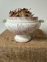Load image into Gallery viewer, Gently Crazed French Pink Ironstone Soupiere
