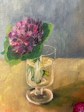 Load image into Gallery viewer, Vintage French Hydrangea Oil Painting
