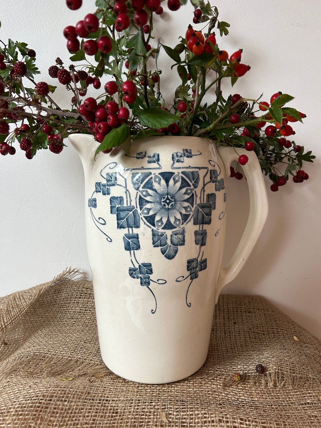 Large French Transferware Jug