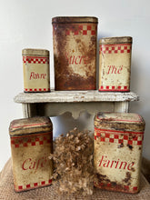 Load image into Gallery viewer, French Rustic Set of Kitchen Canisters
