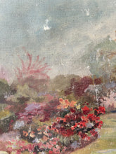 Load image into Gallery viewer, Vintage Aged Country Garden Oil on Canvas
