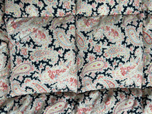 Load image into Gallery viewer, Beautiful Double Black Paisley Eiderdown
