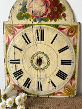 Load image into Gallery viewer, Lovely Floral Wooden Vintage Clockface
