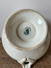 Load image into Gallery viewer, French Transferware Greeny Blue Soupiere
