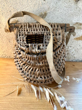 Load image into Gallery viewer, Rustic French Wicker Fishing Creel
