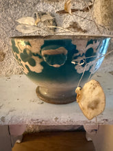 Load image into Gallery viewer, Rustic Choisy du Roi Dark Green Handled Cafe au Lait
