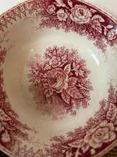 Load image into Gallery viewer, Pinky Red French Vintage Ironstone Bowl
