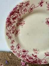 Load image into Gallery viewer, Lovely French Pink Anemone Ironstone Plate
