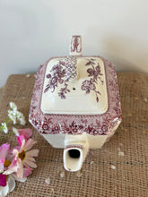 Load image into Gallery viewer, Vintage Purple Transferware Teapot
