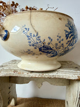 Load image into Gallery viewer, Large French Blue Transferware Soupiere
