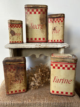 Load image into Gallery viewer, French Rustic Set of Kitchen Canisters
