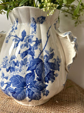 Load image into Gallery viewer, Huge Vintage Blue and White Pot/Vase
