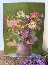 Load image into Gallery viewer, French Bright Floral Oil on Board
