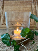 Load image into Gallery viewer, Hand Etched Glass Star Candle Holders
