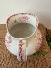 Load image into Gallery viewer, French Tubby Pink Ironstone Jug
