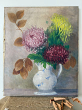 Load image into Gallery viewer, French Antique Dahlia Oil on Canvas

