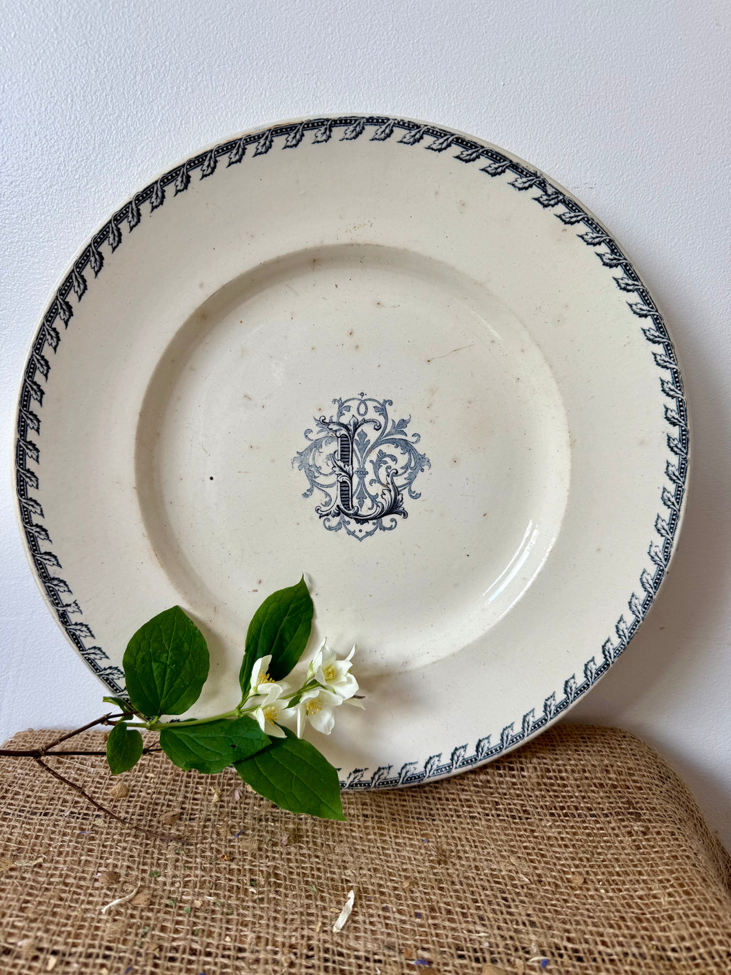 Large French Monogram ‘L’ plate