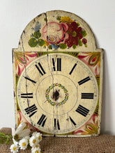 Load image into Gallery viewer, Lovely Floral Wooden Vintage Clockface
