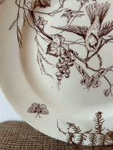 Load image into Gallery viewer, Large Neutral Transferware Platter
