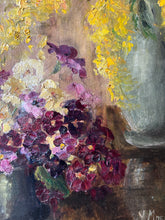 Load image into Gallery viewer, Stunning Vintage Floral Oil on Canvas
