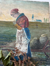 Load image into Gallery viewer, Beautiful French Harvest Oil on Board
