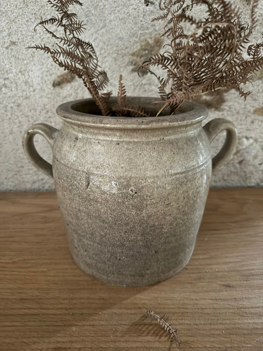 Mottled Vintage Earred Confit Pot