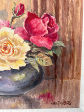 Load image into Gallery viewer, Fabulous Vintage Rose Oil Painting
