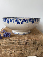 Load image into Gallery viewer, French Ironstone Sarreguimes Vichy Large Footed Bowl
