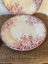 Load image into Gallery viewer, French Fleurs D’Automn Pink Transferware Plates
