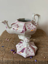 Load image into Gallery viewer, Gorgeous Large Lustreware Pinky Georgian Teapot
