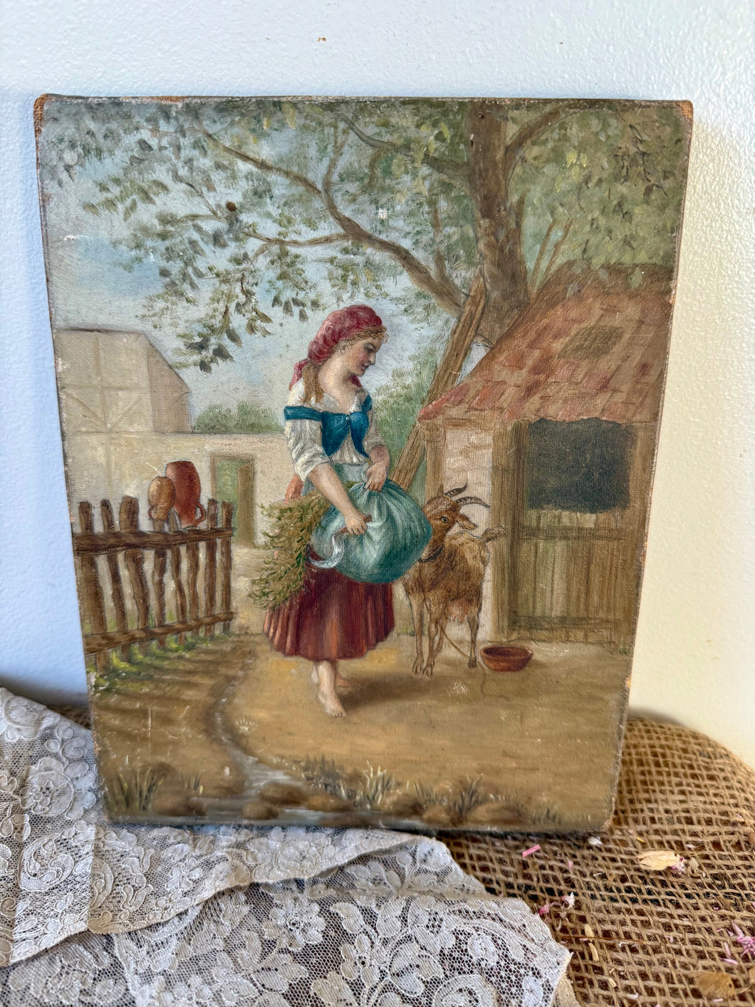 Gorgeous Maiden Oil on Canvas