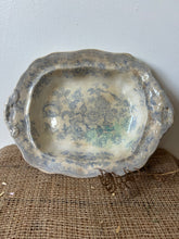 Load image into Gallery viewer, Beautiful Blue and White  Buttery Footed Ironstone Dish
