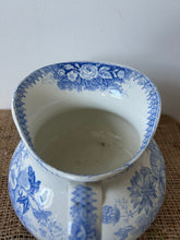 Load image into Gallery viewer, French Jardinere Blue Transferware Jug
