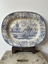 Load image into Gallery viewer, Vintage Blue and White Transferware Platter
